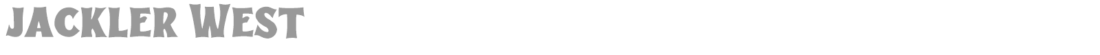 Jackler West font preview